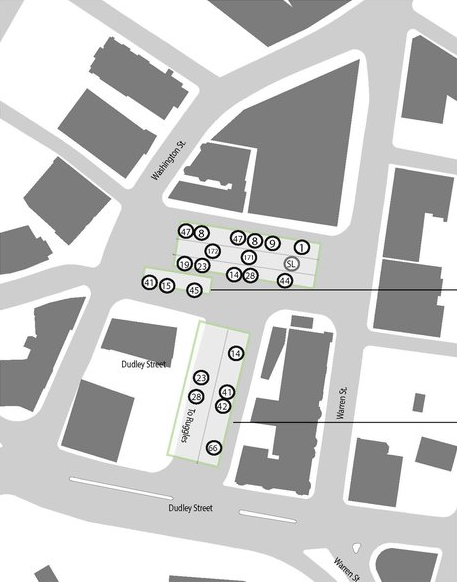 Map of Dudley Station by Andrew Stokols, 2015